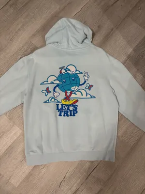 Let’s Trip First Ever Merch Drop Blue Hoodie Size L thumbnail 3
