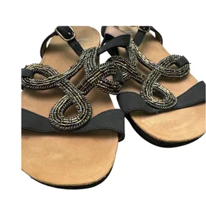 Dansko Reeta‎ Beaded Sandals Black Sz 38 EU/ 7.5 US leather iridescent thumbnail 7