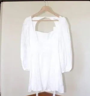 1HR SALE ⚡Reformation Brodie Linen Dress (White) thumbnail 3