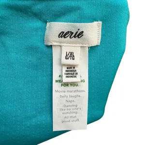 Aerie Sarong Wrap Coverup Ribbed Skirt‎ Size XL NWT Bright Turquoise Beach thumbnail 4