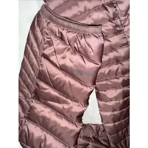 Eddie Bauer Astoria Hooded Down Parka Womens S Pink Mauve Jacket LONG COAT thumbnail 2
