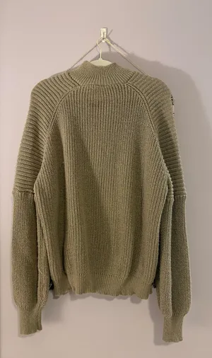 Shein knit quarter-zip sweater  thumbnail 2