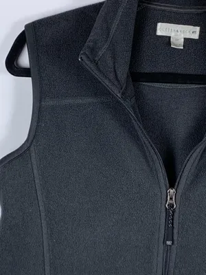 Cutter & Buck Fleece Vest Women Petite Small Black Full Zip Golf Outdoor thumbnail 4