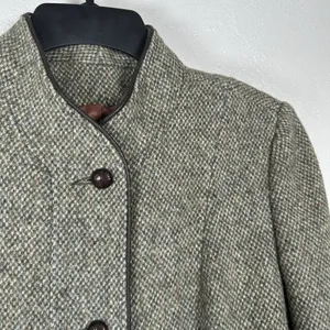 Vintage 50s‎ 60s Jill Jr 100% Pure Wool Long Over Coat Union Made in USA Small thumbnail 3