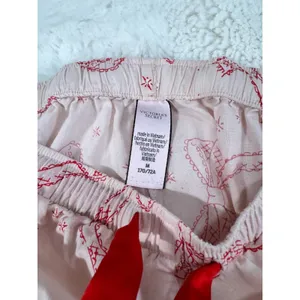 Victoria’s Secret Bow Pajama Pants Womens M Pink Y2K Coquette thumbnail 4