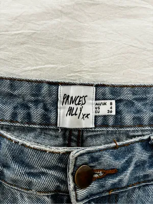 Princess Polly Vintage-Style Boyfriend Jeans in Washed Blue-Gray thumbnail 3