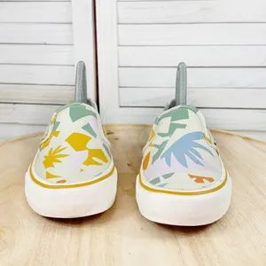 Vans Lelia Hurst Abstract Tropical Print‎ Slip On Pro Sneakers White Multi 6 thumbnail 2