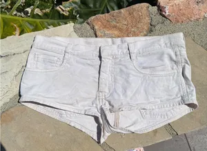 Miu Miu White Mini low waist shorts 09 thumbnail 1