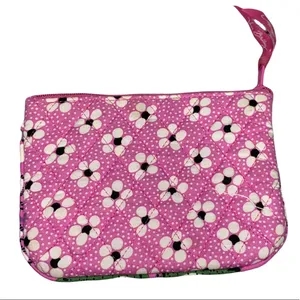 🎓 Vera Bradley Pink‎ & Floral Small Zippered Bag thumbnail 2