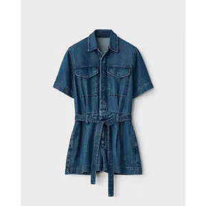 Rag &‎ Bone Featherweight Surplus Romper Size XXS Blue thumbnail 5
