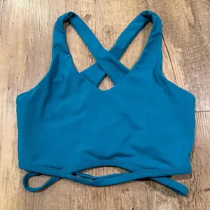 Fabletics Blue Cross-Back Sports Bra XS thumbnail 1
