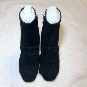 Steve by Steve madden Black Suede shooter kiltie booties - NIB thumbnail 3