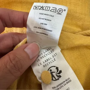 Outerknown Yellow Gauze Jumpsuit Organic‎ Cotton Relaxed Small thumbnail 8