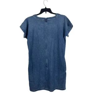 NWT Polo Ralph Lauren Denim Dress Womens 10 Lace Up Bust Blue Chambray Boho thumbnail 6