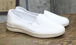 Comfortview Womens The Dottie Slip On Low Top Sneakers White 7.5M thumbnail 1