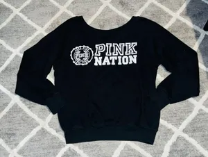 PINK - Victoria's Secret Black Sweatshirt thumbnail 3