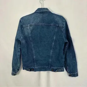 Vintage Rustler Jacket Medium Wash Boxy Crop Denim Trucker Jean Womens‎ Medium thumbnail 9