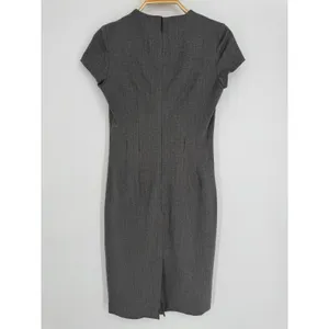 Ralph Lauren Black Label Wool Sheath Dress Size 4 Gray Workwear‎ Minimalist Chic thumbnail 6