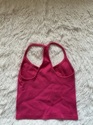 Kimberly Hot Pink Ribbed Crop Tank and Shorts Set thumbnail 5