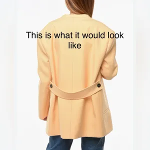 Madewell Cotton-Linen Beige Summer Blazer Jacket S thumbnail 11