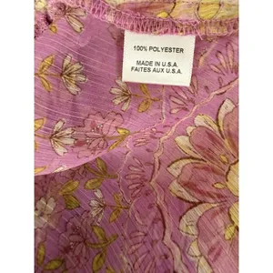 MISA Los Angeles Lilian Women's XS Pink Yellow Floral Ruffle Tiered V-Neck Mini thumbnail 11