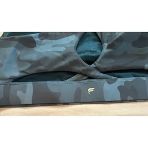 Fabletics Blue Camo Crossback Sports Bra High Neck 2X thumbnail 6