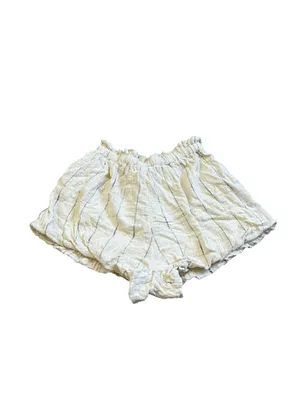Free People Erykah Short Bubble Hem Womens Size Large Cream Boho Coastal Beach thumbnail 7
