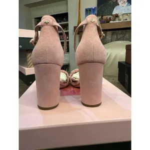 Kate Spade Mona Women's Size 6.5 Rococo‎ Pink Leather Ankle Strap Heels X7-1649 thumbnail 5