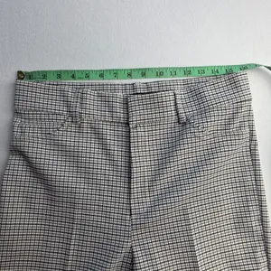 Zara Womens Houndstooth‎ Plaid High Waisted Flare Leg Trousers Brown Black XL thumbnail 5