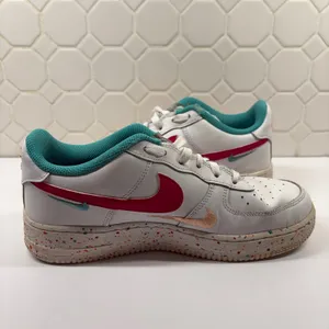 Nike Air Force 1 Low Womens 8.5 White Multi Color Paint Splatter FD4626-181 thumbnail 7