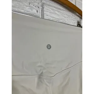 Lululemon Align high rise cropped leggings in bone women's size 14 trendy active thumbnail 3