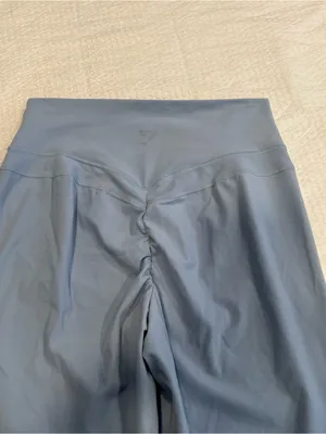 Gymshark light blue butt scrunch Whitney Simmons M women shorts thumbnail 5