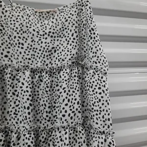 Altar'd State Womens Babydoll Top Size Small Spotted Y2K Coquette Preppy Chic thumbnail 4