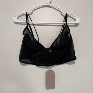 Meshki‎ NWT Angelique Demi Cup Mesh Bustier Top in Black Size XL thumbnail 3