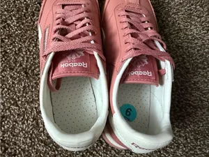 Reebok Classic Nylon Pink Gum Sole Vintage Style Retro Shoes Women's Size 6 thumbnail 4