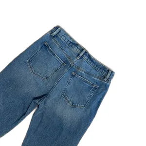 Loft | High Rise Straight Cotton Jeans in Vintage Mid Indigo Wash Size 6 / 28" thumbnail 8