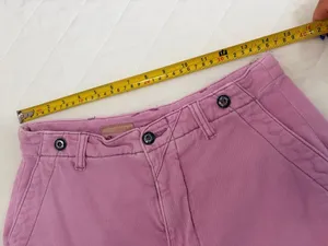 Anthropologie Pilcro Slouchy Chino Wide Leg Pants Lilac High Rise Y2K Preppy Coastal Size 28 thumbnail 9
