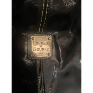 Dooney & Bourke Medium Chiara Patent Leather Drawstring Satchel Bag Black thumbnail 12