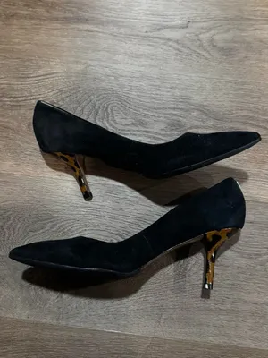 Coach Black Suede 
Pointed-Toe Heels thumbnail 6