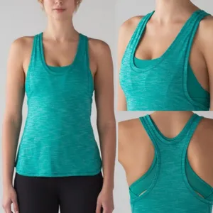 Lululemon Glide and Stride TankHeathered Viridian Green /‎ Viridian Green size 4 thumbnail 2