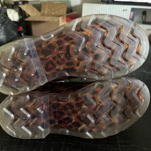Source Unknown Leopard Print Lace-Up Combat Rain Boots Size 6 Women’s EUC thumbnail 5