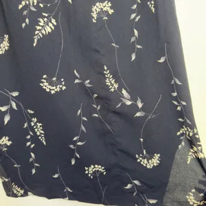 VTG 90s Hilliard Hanson Women Whimsigoth Fairy Grunge Skirt Large Black‎ Floral thumbnail 2