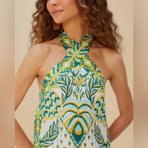 Farm Rio Tropical Tapestry Off-White Halter Neck Maxi Dress, Xxsmall, $248 thumbnail 4