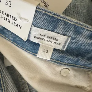 Madewell The Darted Barrel-Leg Jean Light Wash‎ Denim Size 33 NEW thumbnail 7