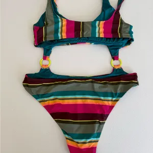 BCBGeneration Women's Standard Monokini One Piece Swimsuit Medium Multicolor thumbnail 4