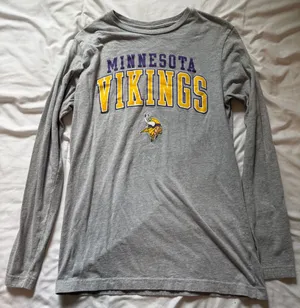 NFL Team Apparel Minnesota NFL Vikings Long Sleeve Shirt thumbnail 1