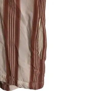 Dress Forum Red Ivory Stripe Short Sleeve Butto Lightweight Blouse Top Medium thumbnail 4