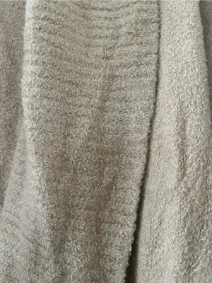 Barefoot Dreams Cozy Cardigan Tan Beige Womens Large Soft Knit Lounge Cozy thumbnail 4