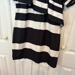 Banana‎ Republic Navy And White Stripe Dress Size Medium thumbnail 4