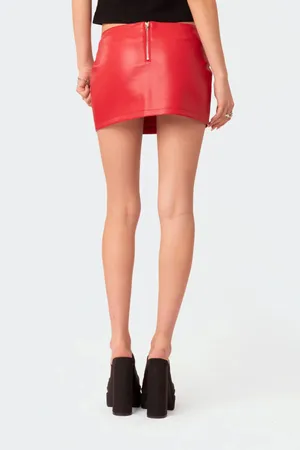 Edikted Leather Skirt thumbnail 2